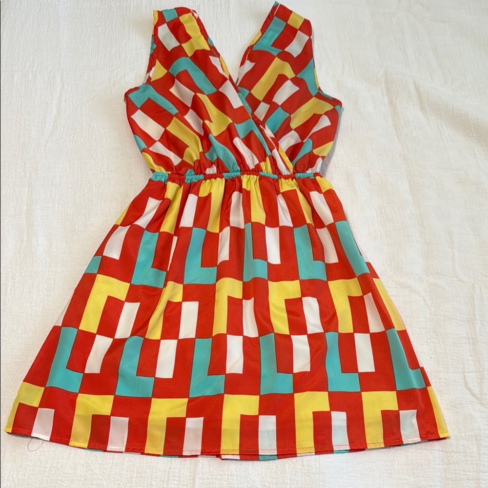 Colorful Geometric Women’s Dress